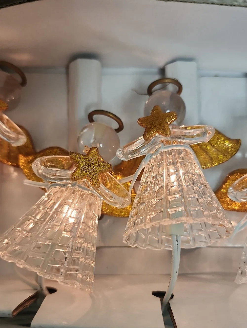 AVON VINTAGE ANGEL CHRISTMAS GARLAND STRING LIGHTS. NEW!